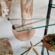 Retro metal and glass merchant shelf -