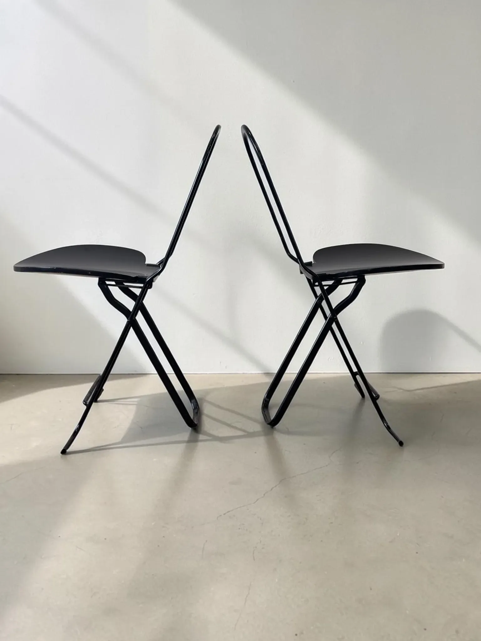 Set of 2 vintage folding chairs Dafne by Gastone Rinaldi for La Tema