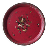 Very large Napoleon III painted tin tray