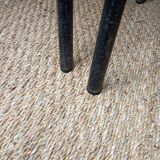 8 canteen chairs, yellow, blue, and red Formica with metal tubing from the 1950s-60s.