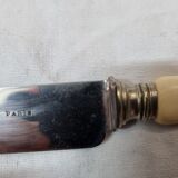 6 meat knives, ivory handle, late nineteenth
