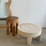 Zigzag rattan foot mirror H:182cm