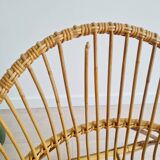 Rattan basket chair, 1960s