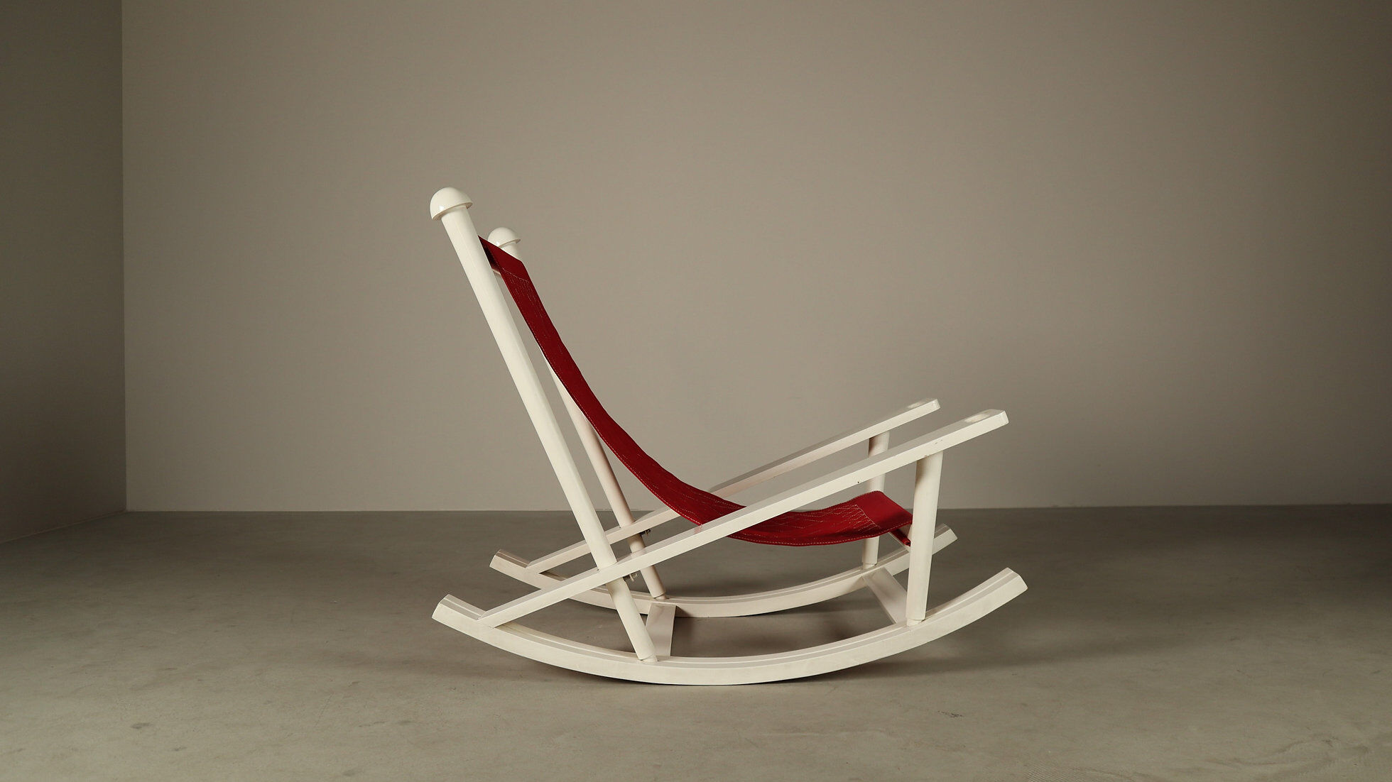 Gilles Sermadiras for Maison et Jardin, “Deauville” rocking chair, France, 1950