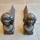 Cast iron andirons