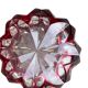 Ruby crystal ashtray Val Saint Lambert Vintage