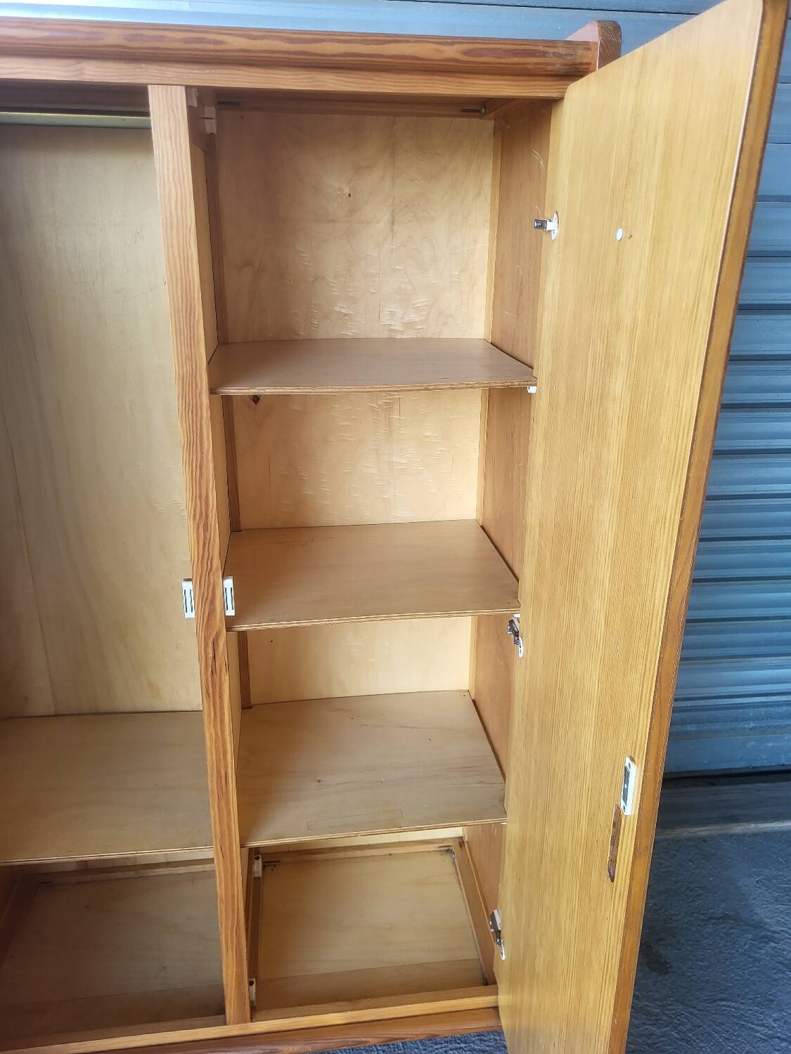 Vintage wardrobe in solid wood