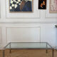Chrome and glass coffee table from the 70s.