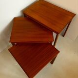 Danish nesting tables in vintage teak.