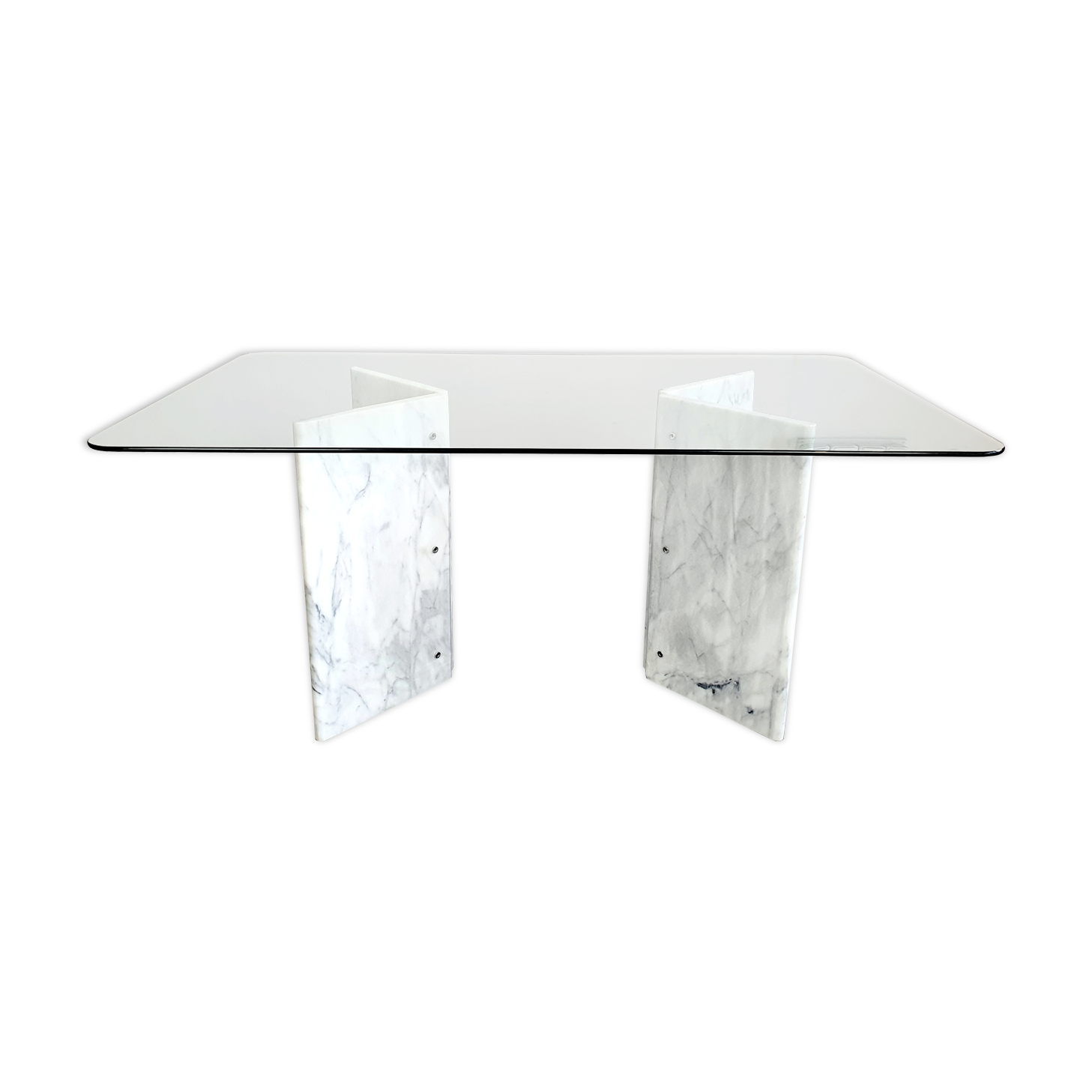 Dining table marble legs Roche Bobois