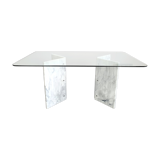Dining table marble legs Roche Bobois