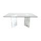 Dining table marble legs Roche Bobois