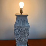 Art Deco lamp base in ceramic from around 1930 – relief floral decoration.