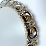 Large Vintage Luxury Crystal Brass Witch Mirror