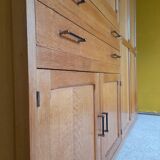 Wardrobe in solid oak around 1950