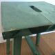 Green wooden stool