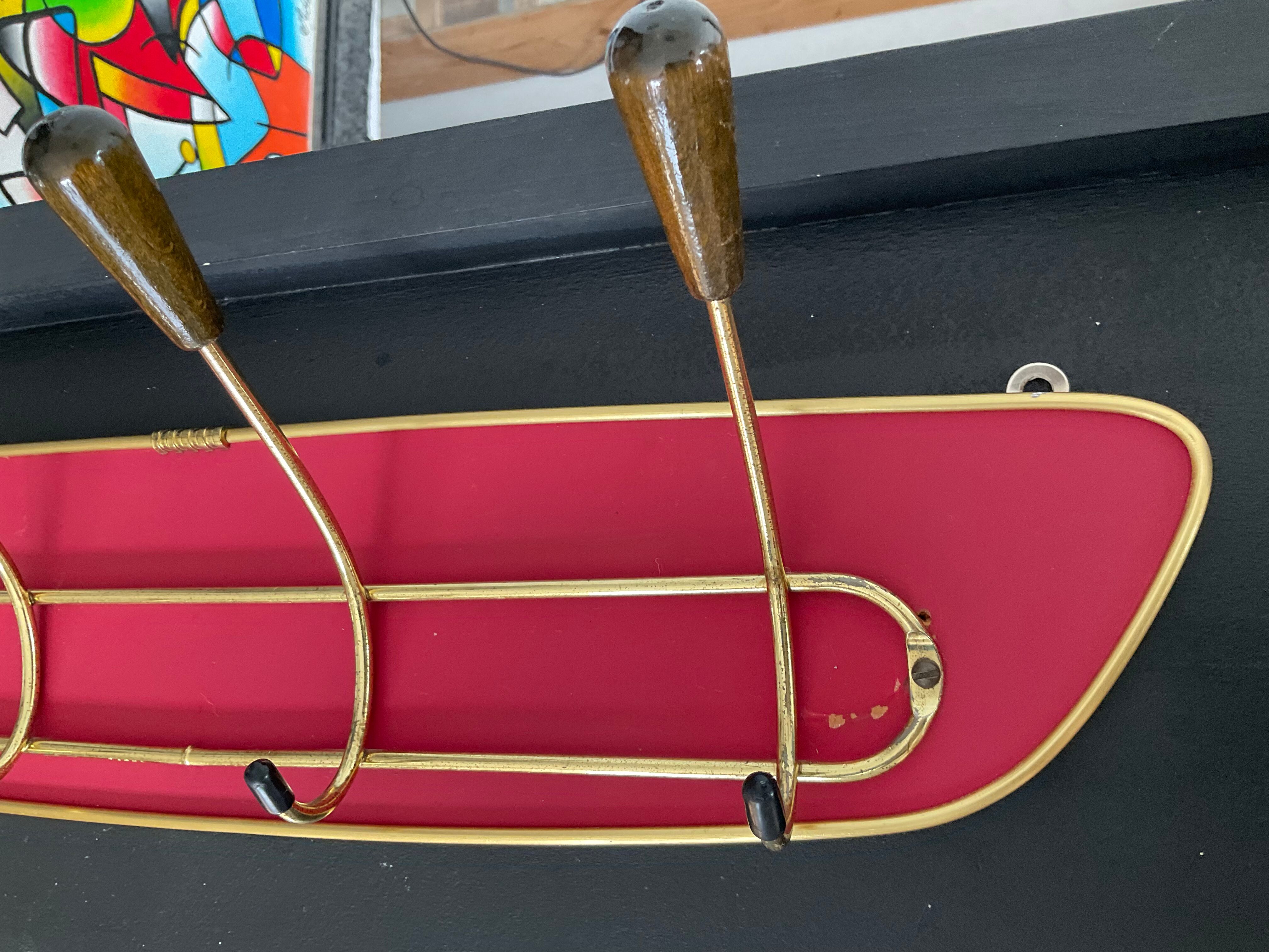 Asymmetrical coat rack from the 50s-60s