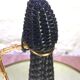 Bonbonne en scoubidou noire