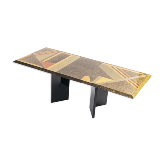 Extendable dining table by Giovanni Offredi for Saporiti, circa 1980