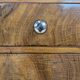 Art Decò bedside tables in walnut and brass, 1940