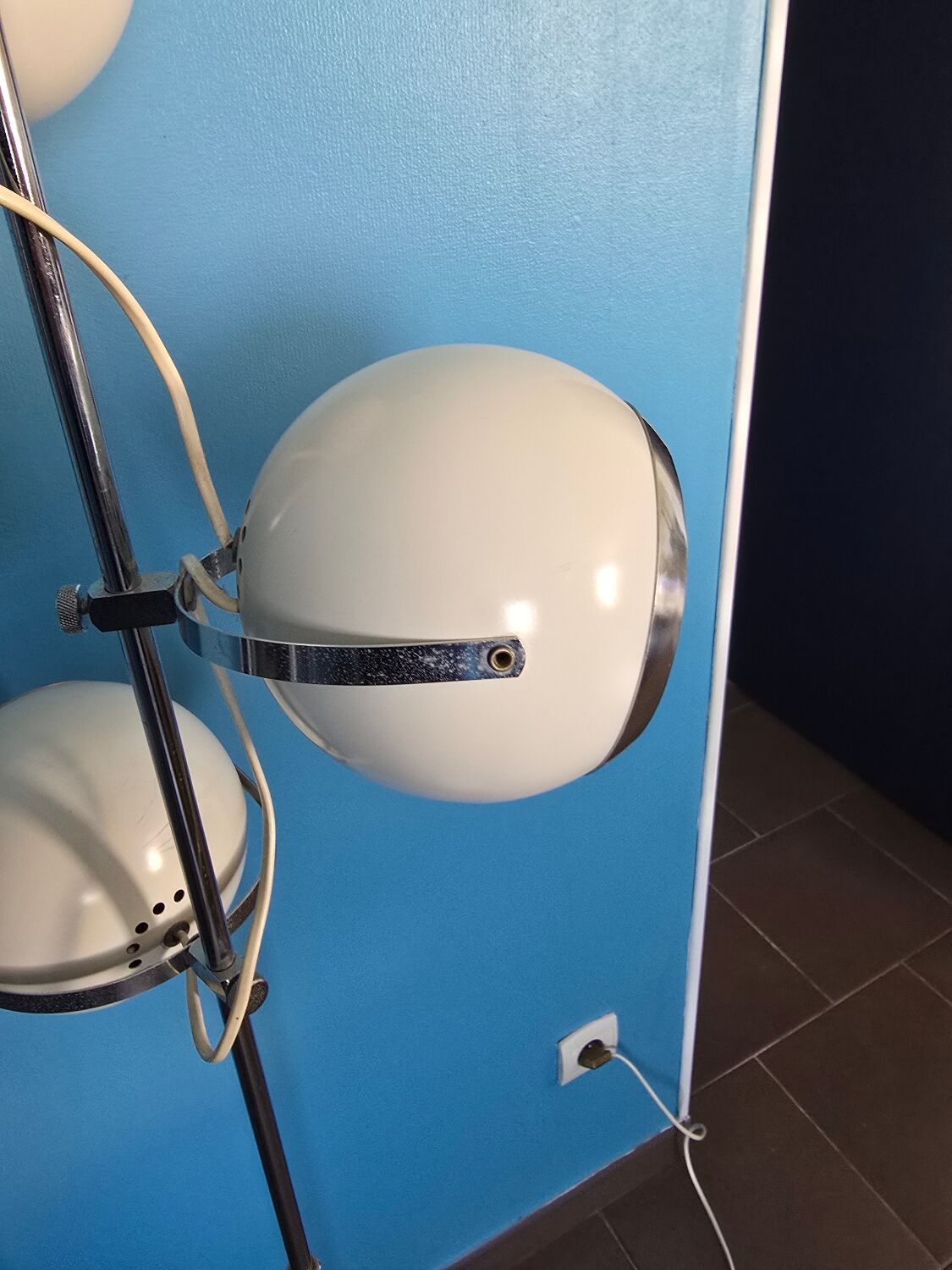 1970s eyeball floor lamp in the style of Gino Sarfatti