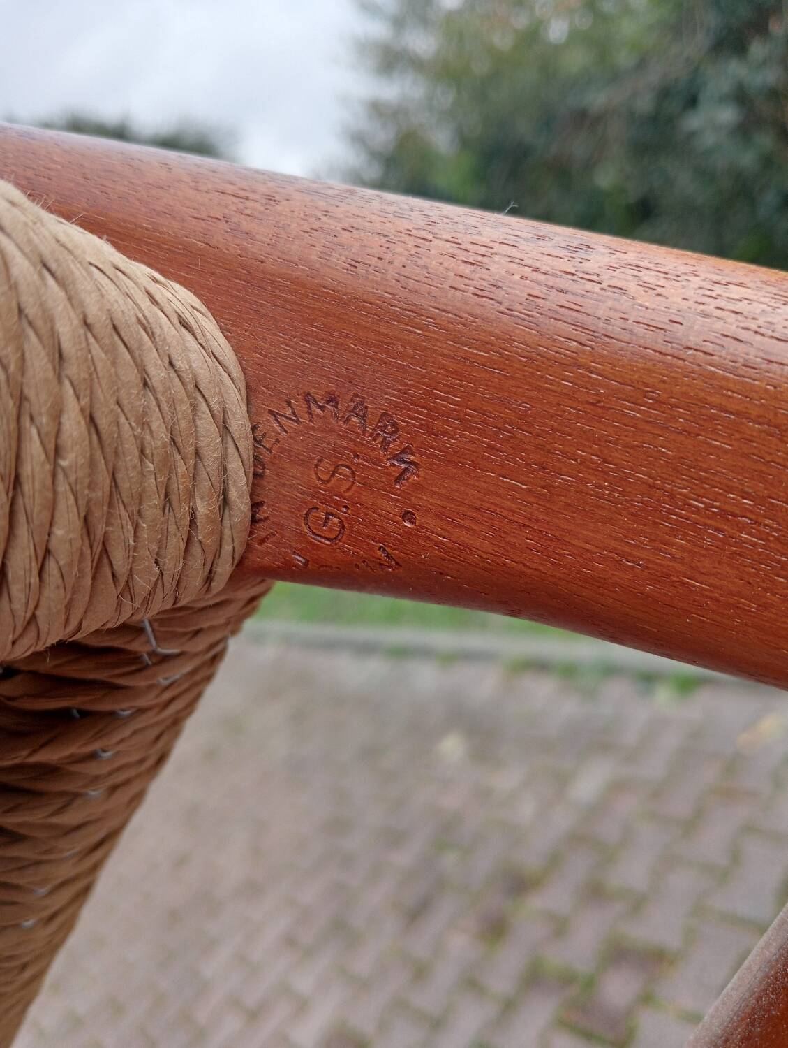 4 chaises Arne Wahl Iversen cordage neuf