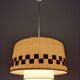 Wool and wood hanging lamp 60/70