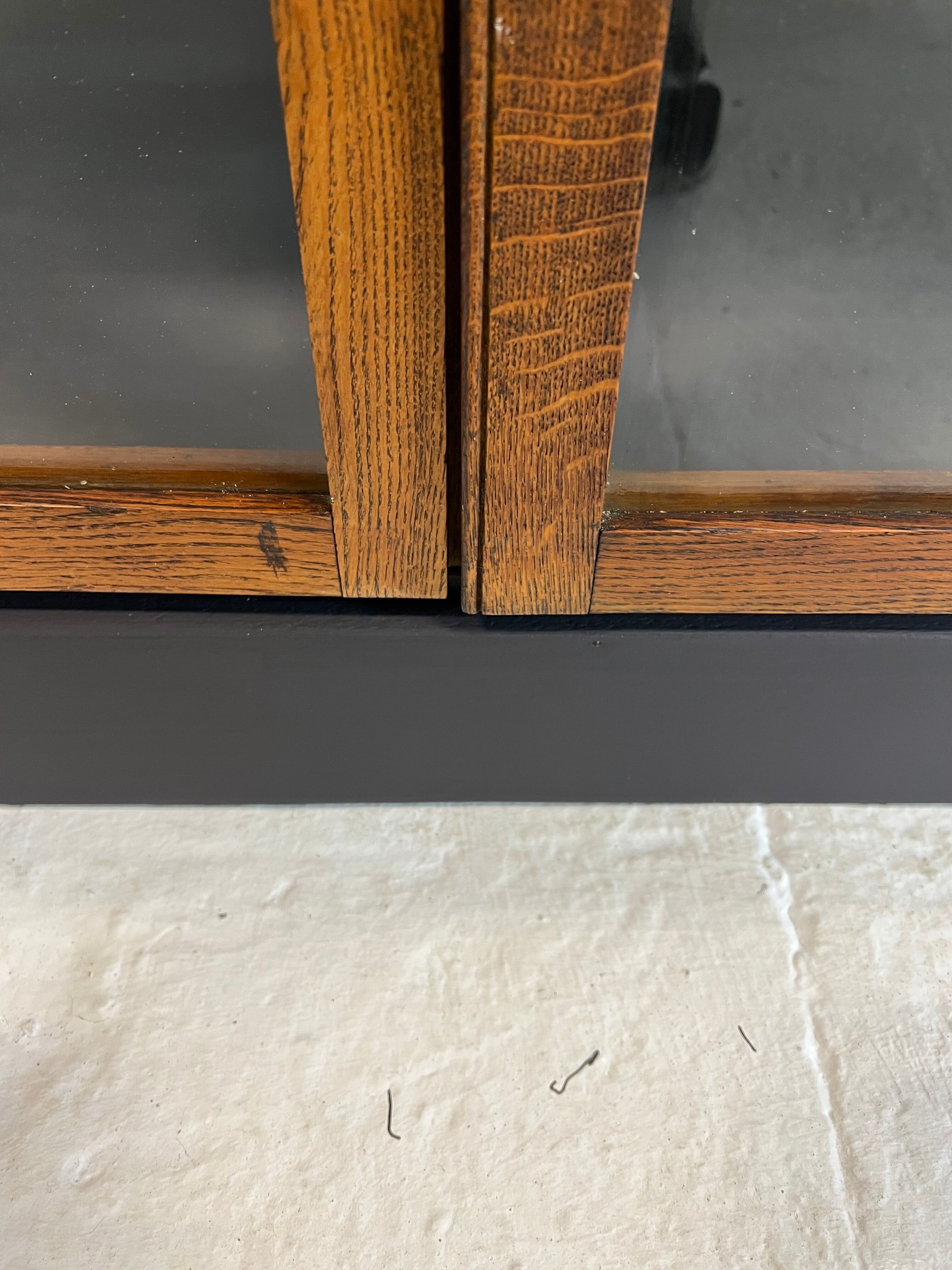 Oak showcase from the 50s