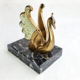 Book-clamps swans art deco