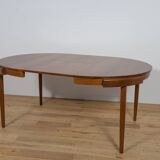 Mid-Century Teak Dining Table & Chairs by Hans Olsen for Frem Røjle, Denmark, 1960s, Set of 5