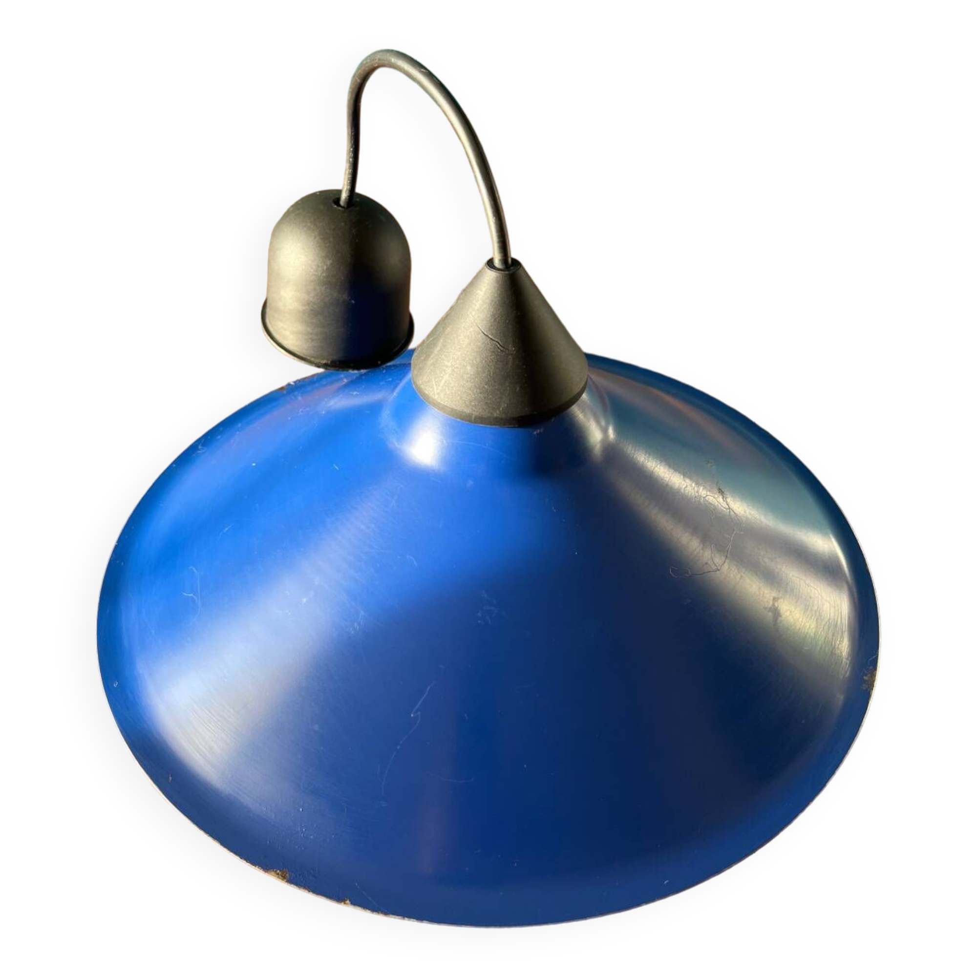 80s blue pendant light