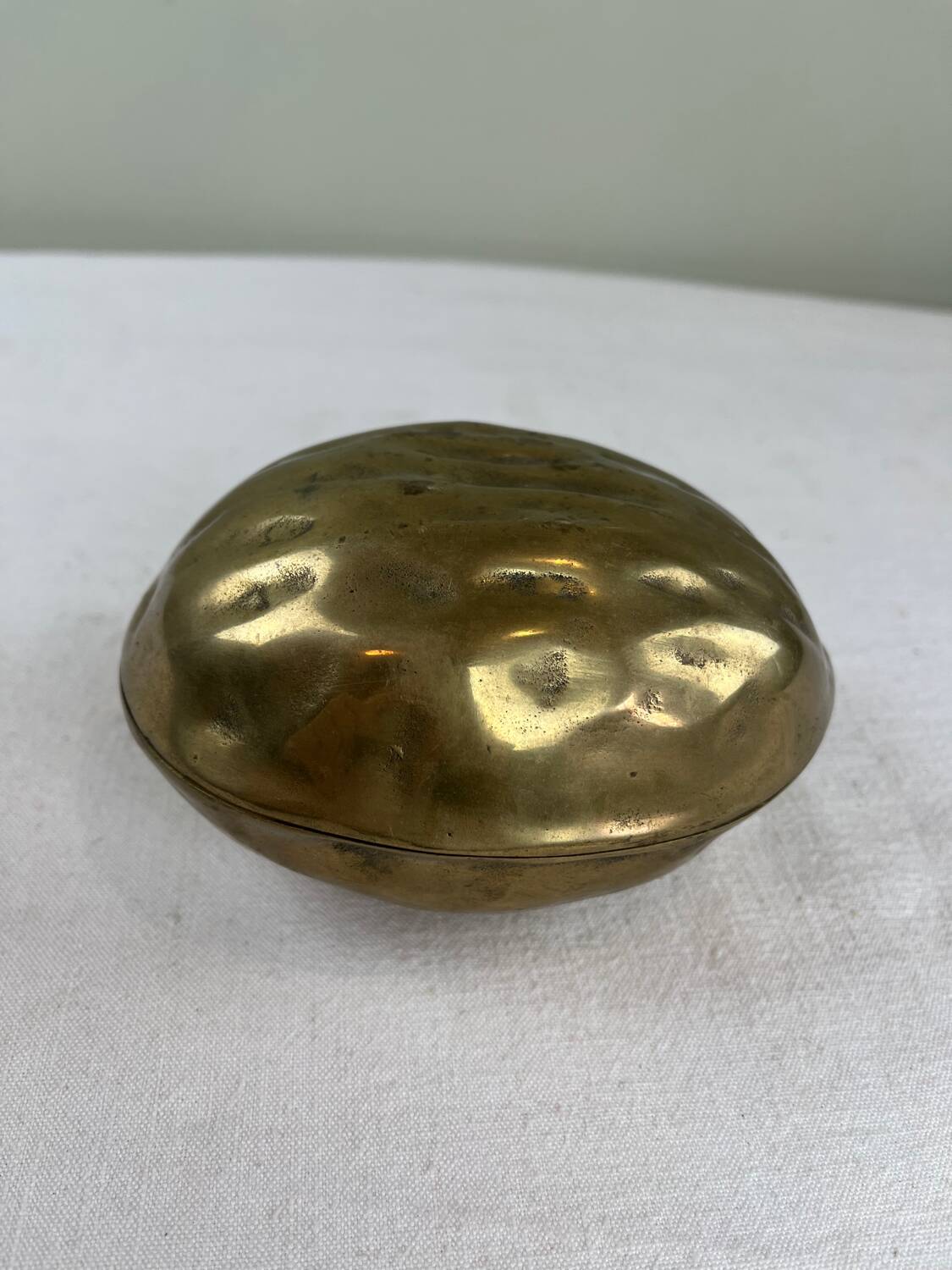 Old brass nut