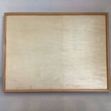 Rectangular tray with wooden handles