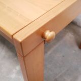 Vintage elm dining table by Maison Regain