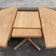 Authentic Scandinavian dining table BAUMANN stripped in teak 1960