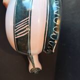 French artisanal ceramics – decorative pan in Capron style – year