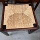 6 chairs rush Wenge Brutalist Mid Century