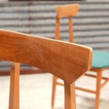 Set of 4 Chairs Drevotex Emerald Green