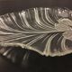 Flower pattern glass dish