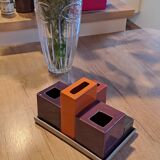 Lot of small multicolored ceramic vases