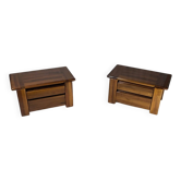 Set of 2 Bedside Tables by Mario Marenco for Mobilgirgi, 1970s