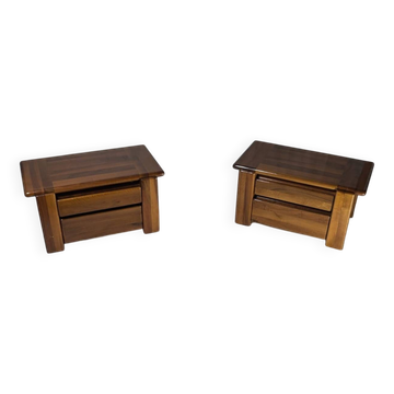 Set of 2 Bedside Tables by Mario Marenco for Mobilgirgi, 1970s