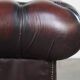 Chesterfield 2.5 seater sofa in dark red cowhide leather