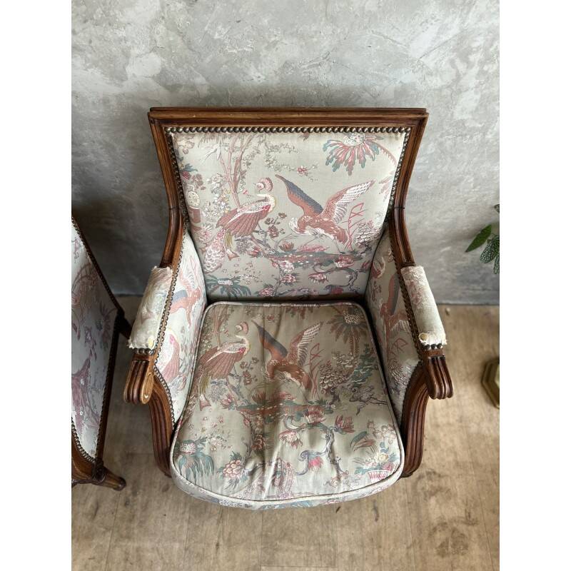 Antique bergère armchairs