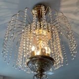 60s-70s crystal tassel cascade chandelier