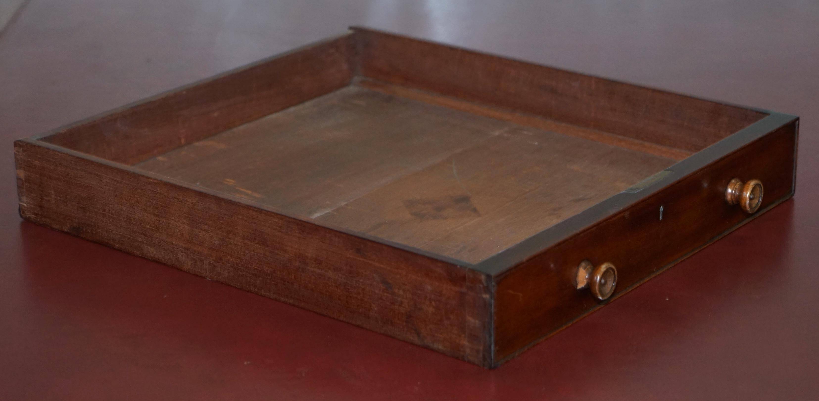 Rare double-sided desk in hardwood by Holland and Sons, Victorian era.