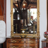 Crossbow in 18th century Walnut Louis XV Dresser