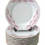 10 porcelain dessert plates