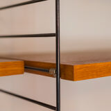 Teak Modular Wall Shelf by Nils Strinning for String, 1960s