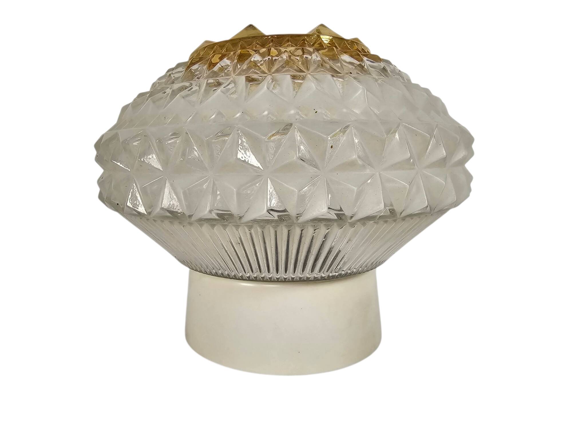 Herda Holland - ceiling lamp - geometric - pressed glass - 60's